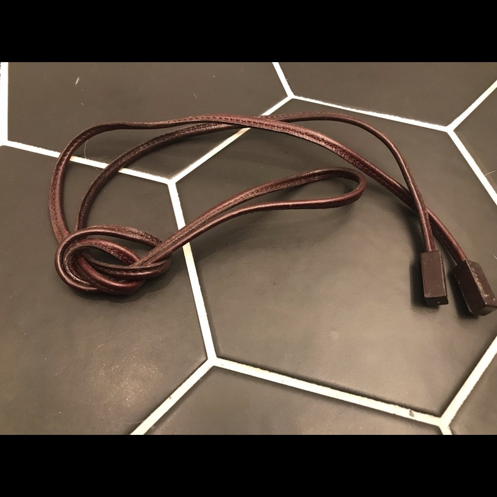 Leather rope belt